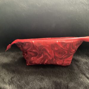 Crimson Marble Pouch, Small