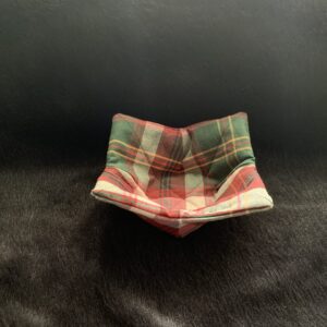 Christmas Plaid Bowl Cozy, Small