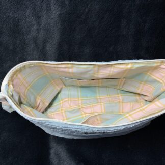 Sage Wide Ribbed Velvet Corduroy Pouch